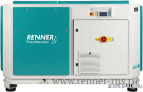 картинка Винтовой безмасляный компрессор RENNER RSW 18,5 D 8 бар для Производство электроники Пищевая промышленность Медицина