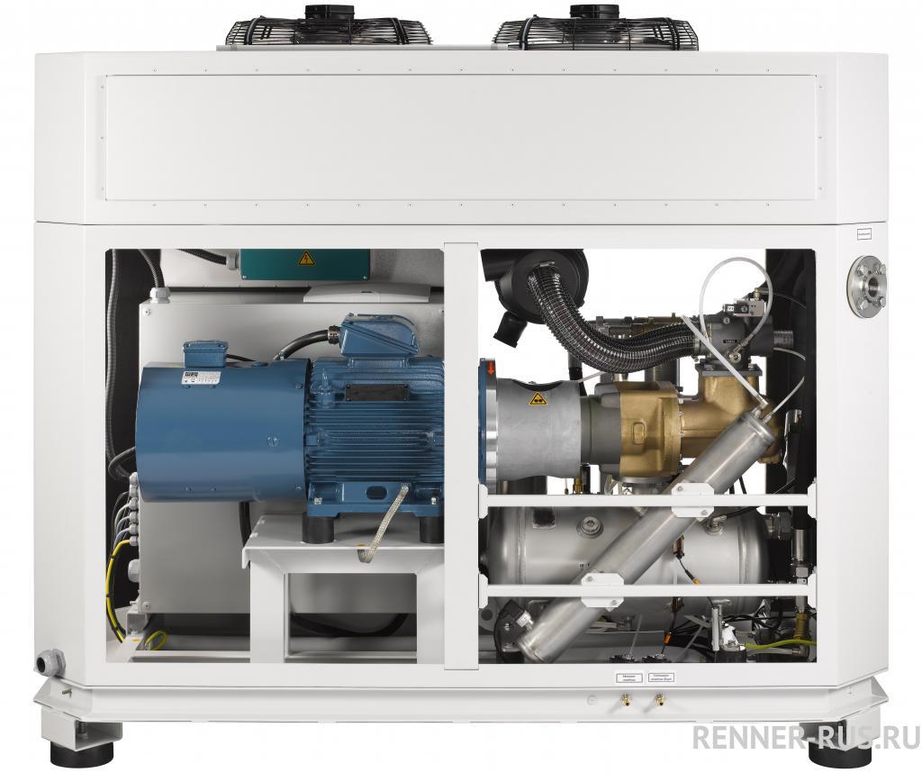 картинка Винтовой безмасляный компрессор RENNER RSWF 40,0 D 10 бар с воздушным охлаждением для Производство электроники Пищевая промышленность Медицина