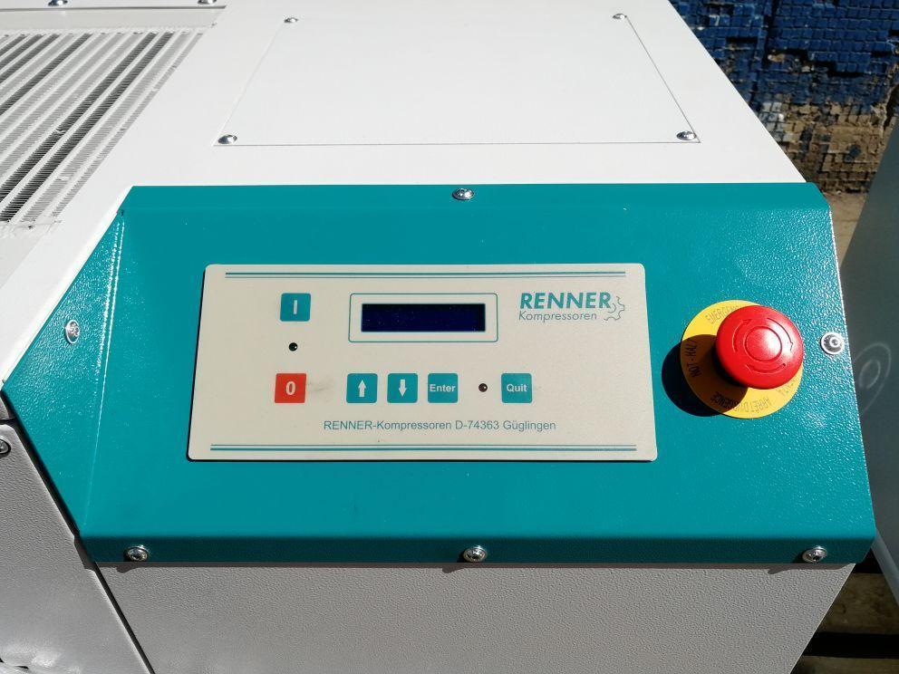 картинка Винтовой компрессор RENNER RS-B 7,5 10 бар для Деревообработка Судостроительство Машиностроение Сталеобрабатывающая промышленность Металлообработка