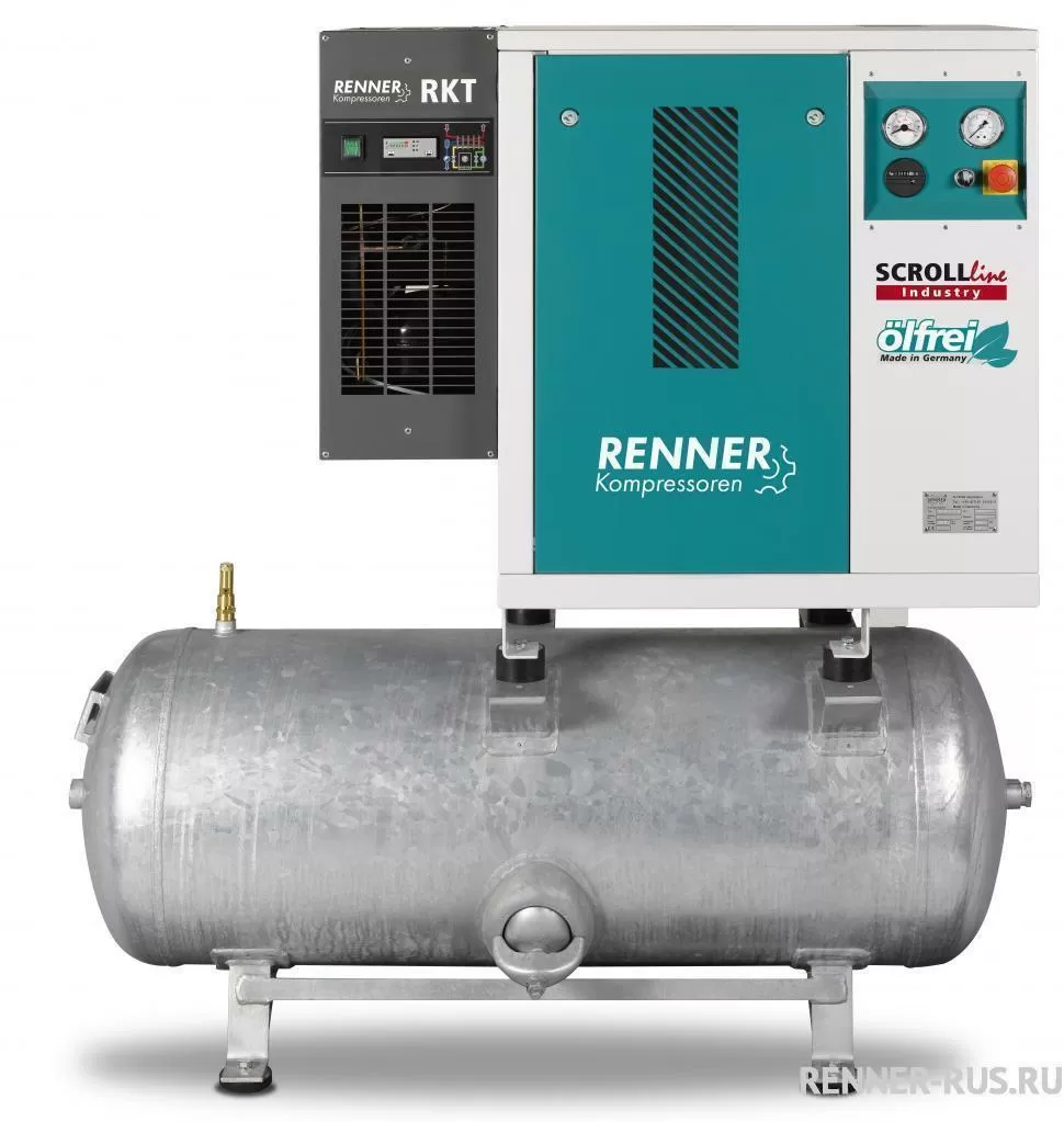 картинка Спиральный безмасляный компрессор RENNER Scroll SLDK-I 7,5 8 бар для Производство электроники Пищевая промышленность Медицина
