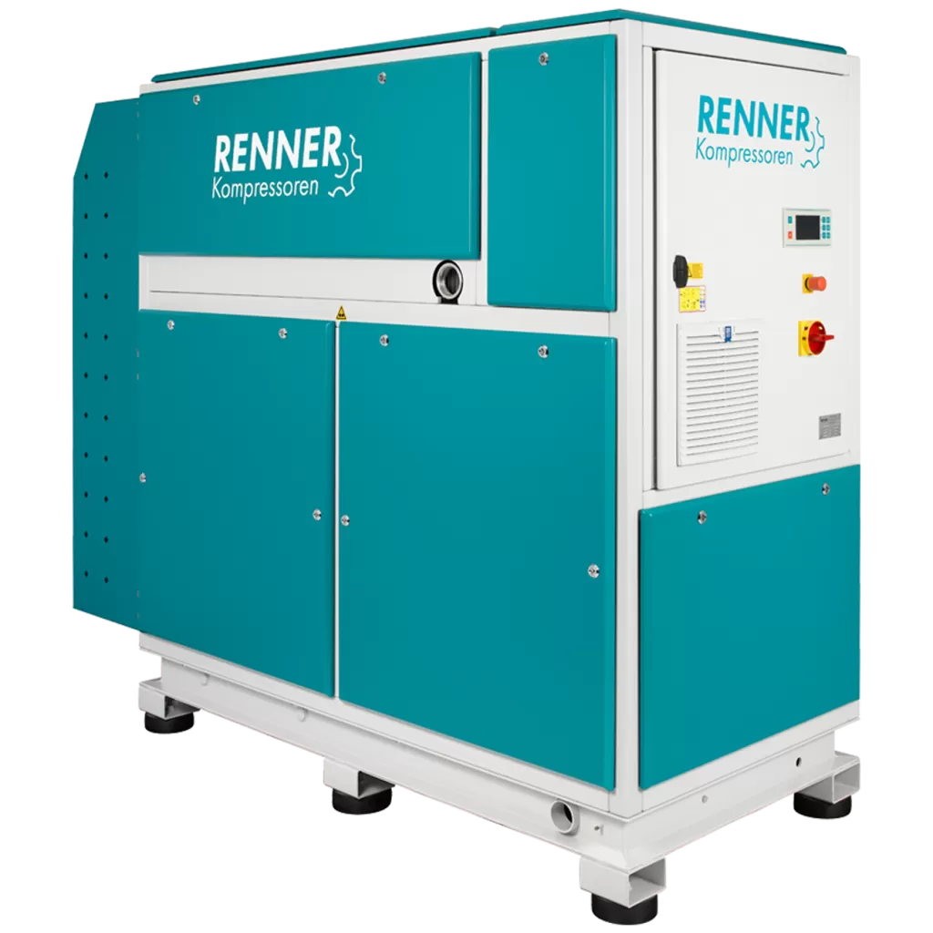 картинка Винтовой компрессор RENNER RS-PRO 55,0 D 7,5 бар для Деревообработка Целлюлозно-бумажная промышленность Судостроительство Машиностроение Горная промышленность Сталеобрабатывающая промышленность Металлообработка