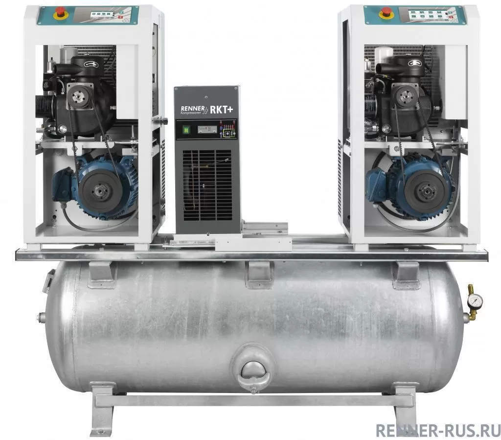 картинка Винтовой компрессор RENNER RSDKM-PRO 6,0 7,5 бар для Деревообработка Судостроительство Машиностроение Сталеобрабатывающая промышленность Металлообработка Станки с ЧПУ