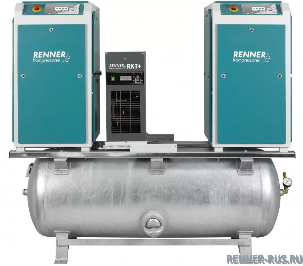 картинка Винтовой компрессор RENNER RSDKM-PRO 16,5 7,5 бар для Деревообработка Судостроительство Машиностроение Сталеобрабатывающая промышленность Металлообработка Станки с ЧПУ
