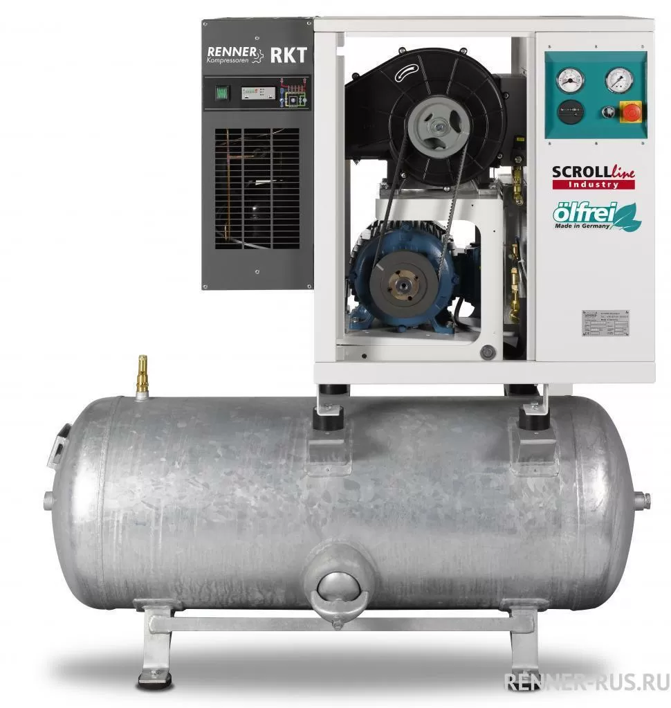 картинка Спиральный безмасляный компрессор RENNER Scroll SLDK-S 7,5 10 бар для Производство электроники Пищевая промышленность Медицина