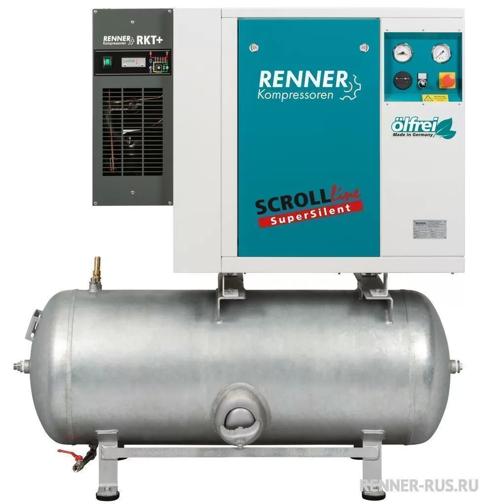 картинка Спиральный безмасляный компрессор RENNER Scroll SLDK-S 5,5 10 бар для Производство электроники Пищевая промышленность Медицина
