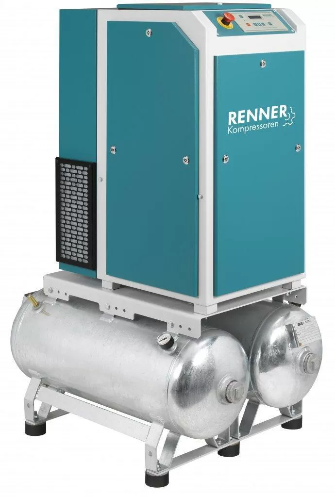 картинка Винтовой компрессор RENNER RSDF-PRO 7,5 6 бар 2х90 л для Деревообработка Судостроительство Машиностроение Металлообработка