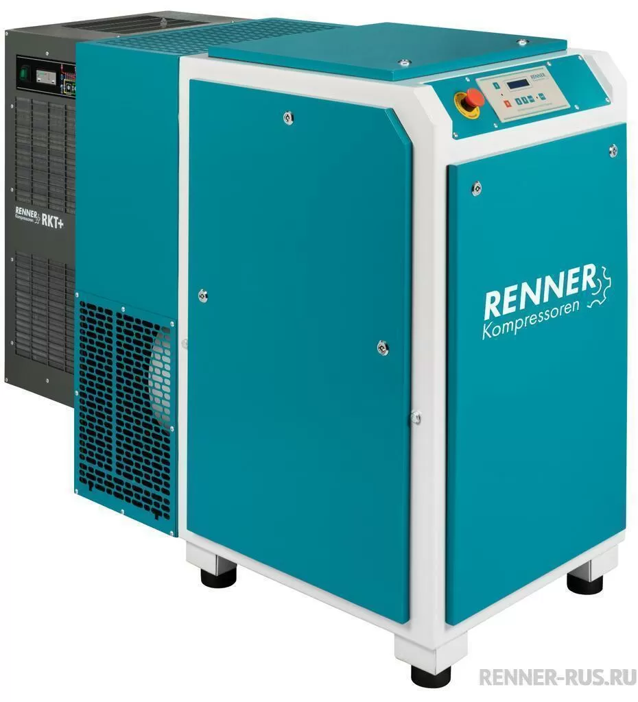 картинка Винтовой компрессор RENNER RSK-PRO 15,0 15 бар для Деревообработка Судостроительство Машиностроение Горная промышленность Сталеобрабатывающая промышленность Металлообработка